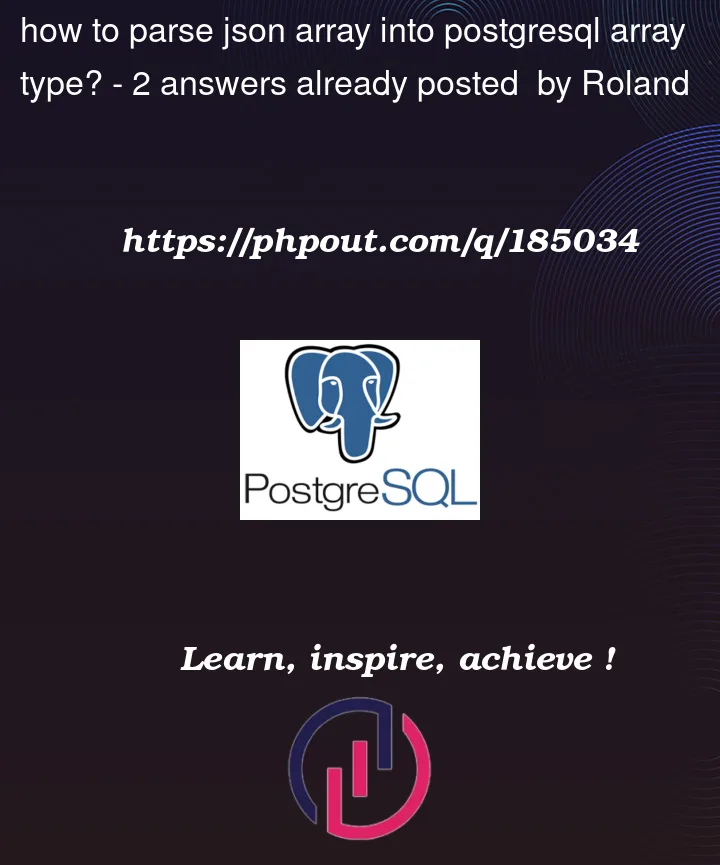 Question 185034 in PostgreSQL