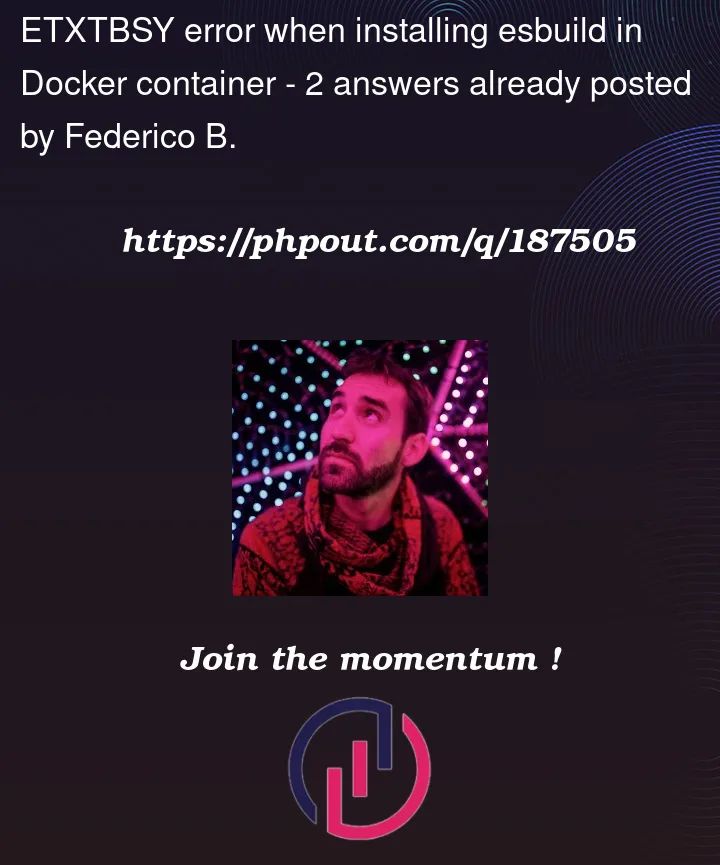 Question 187505 in Docker