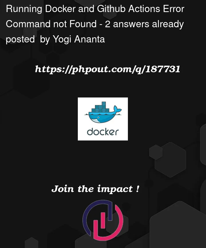 Question 187731 in Docker