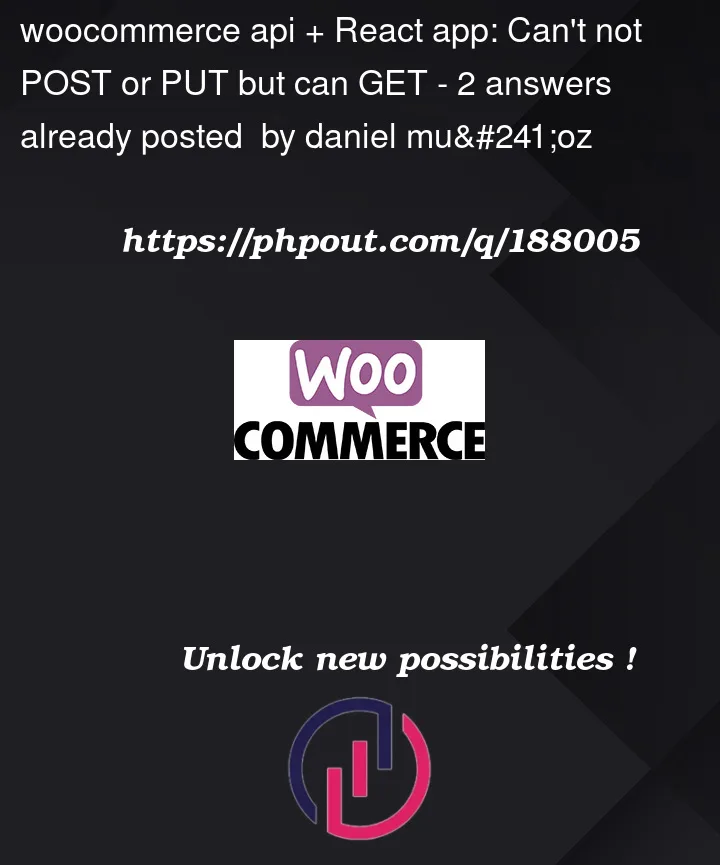 Question 188005 in Woocommerce