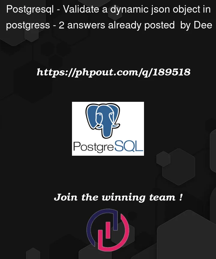 Question 189518 in PostgreSQL