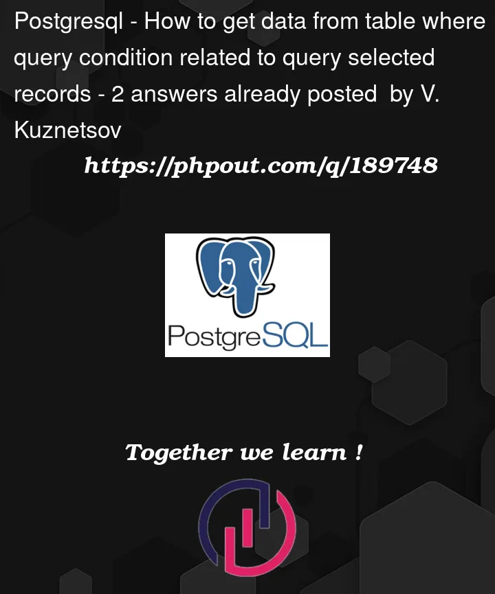 Question 189748 in PostgreSQL