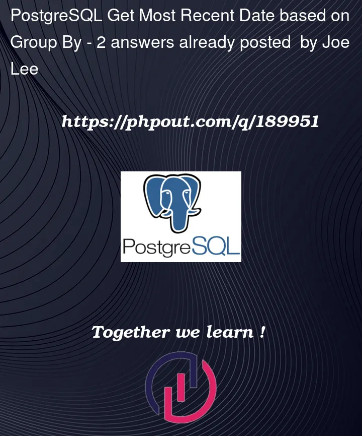 Question 189951 in PostgreSQL