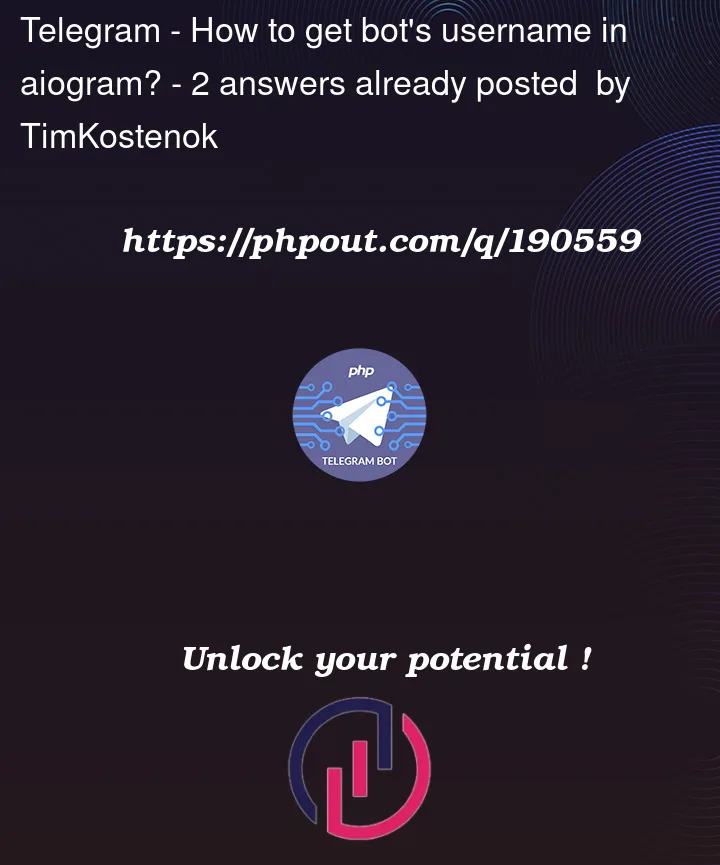 Question 190559 in Telegram API
