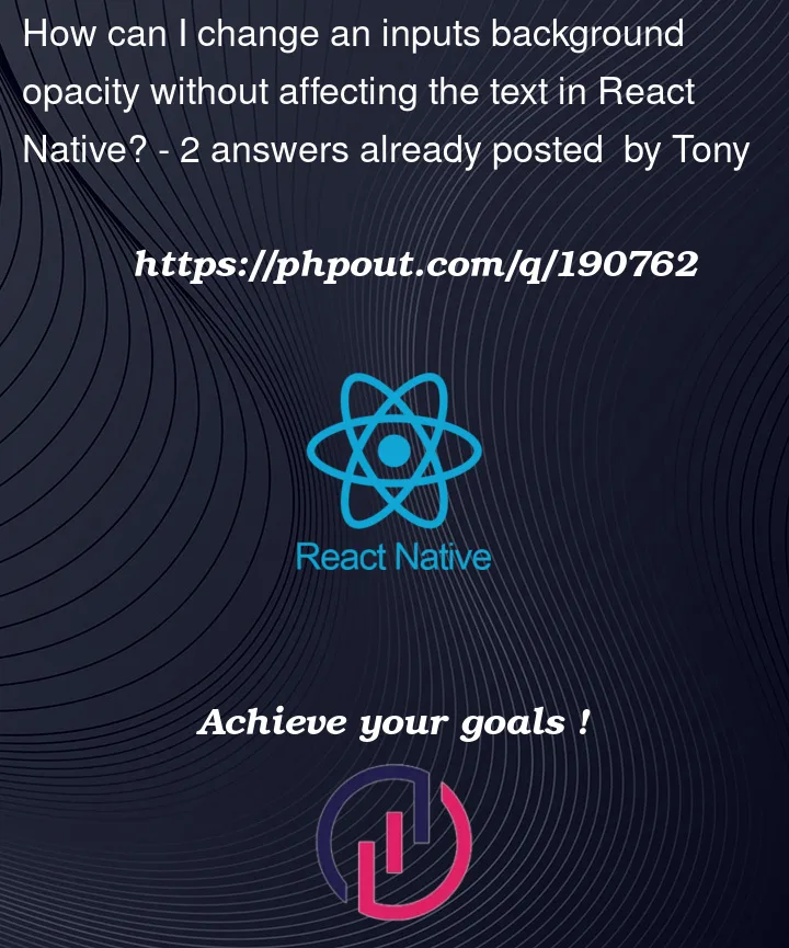 Question 190762 in React native