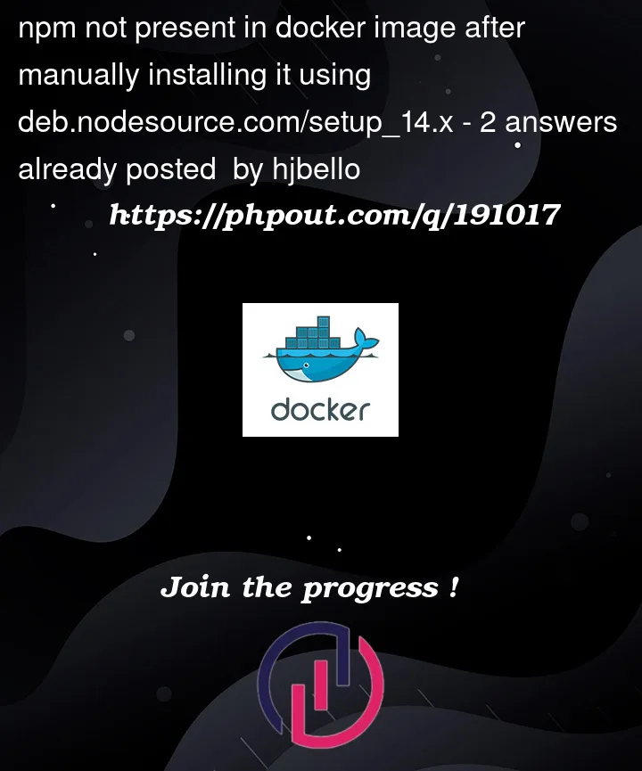 Question 191017 in Docker