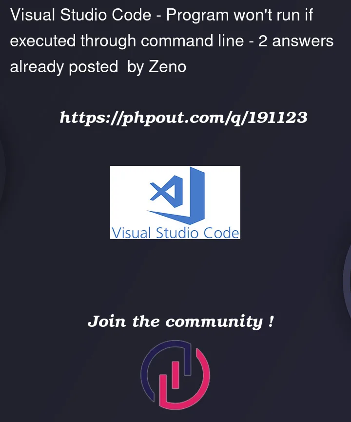 Question 191123 in Visual Studio Code