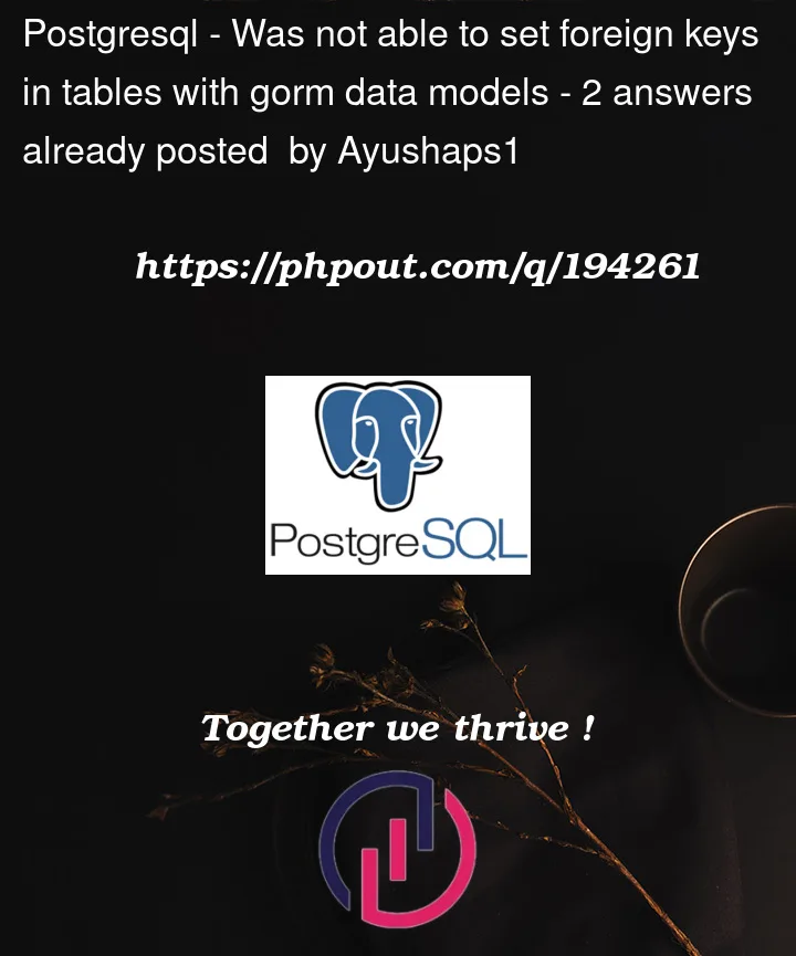 Question 194261 in PostgreSQL