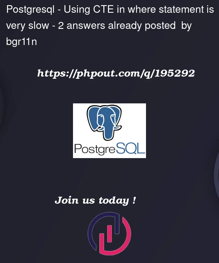 Question 195292 in PostgreSQL