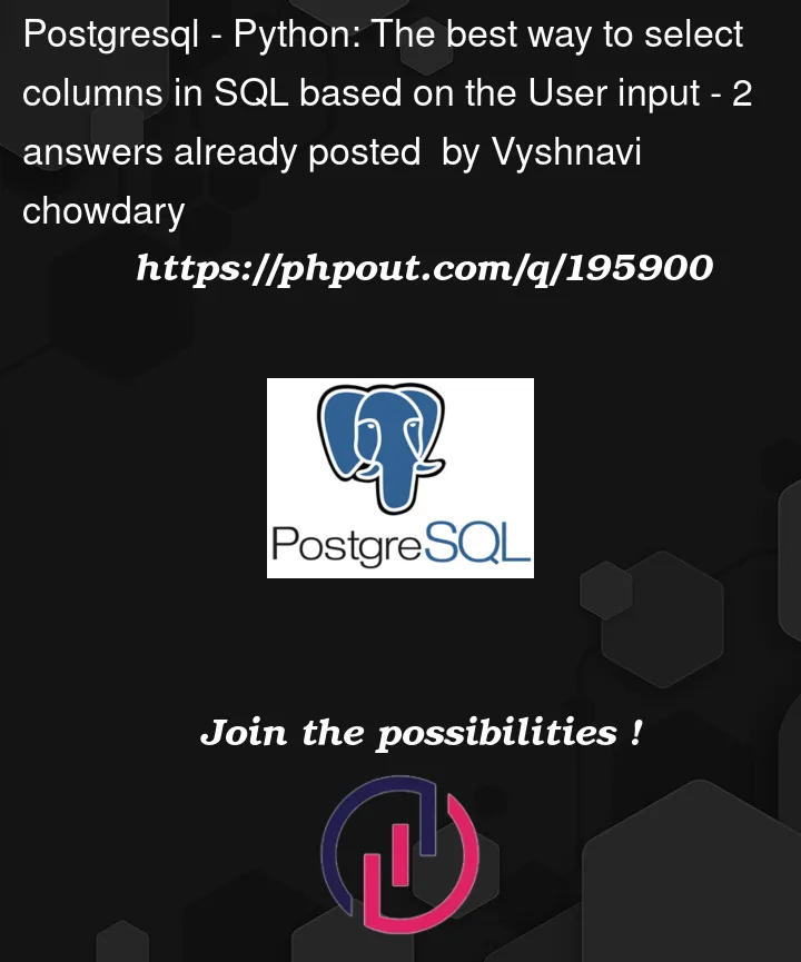 Question 195900 in PostgreSQL