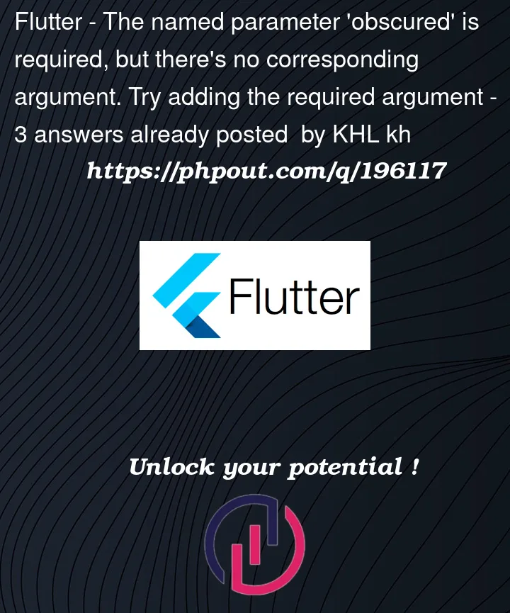 Question 196117 in Flutter