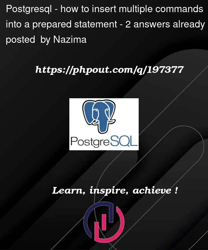 Question 197377 in PostgreSQL