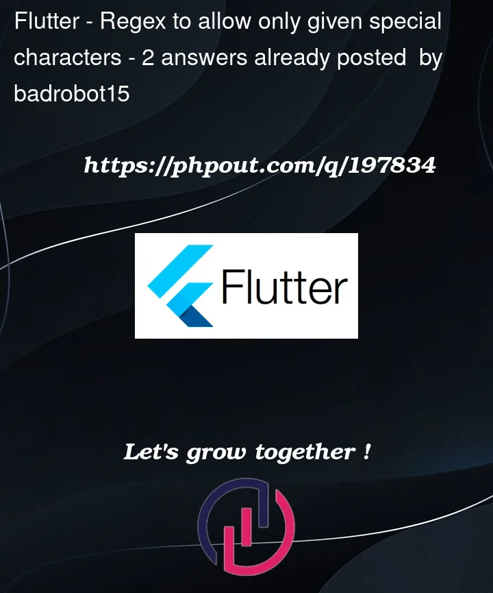 flutter-regex-to-allow-only-given-special-characters-phpout
