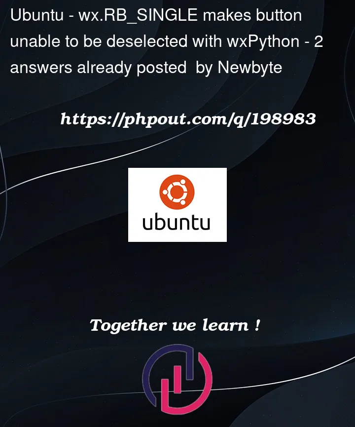 Question 198983 in Ubuntu