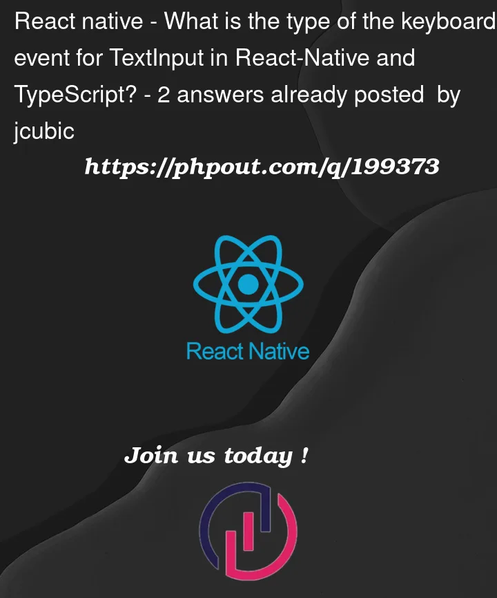 Question 199373 in React native