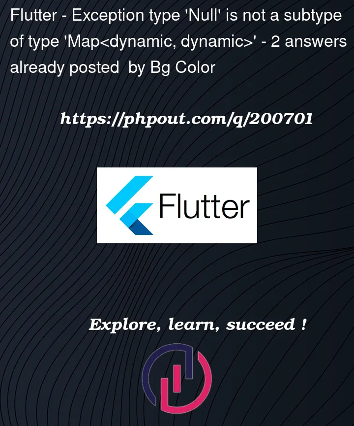 Question 200701 in Flutter