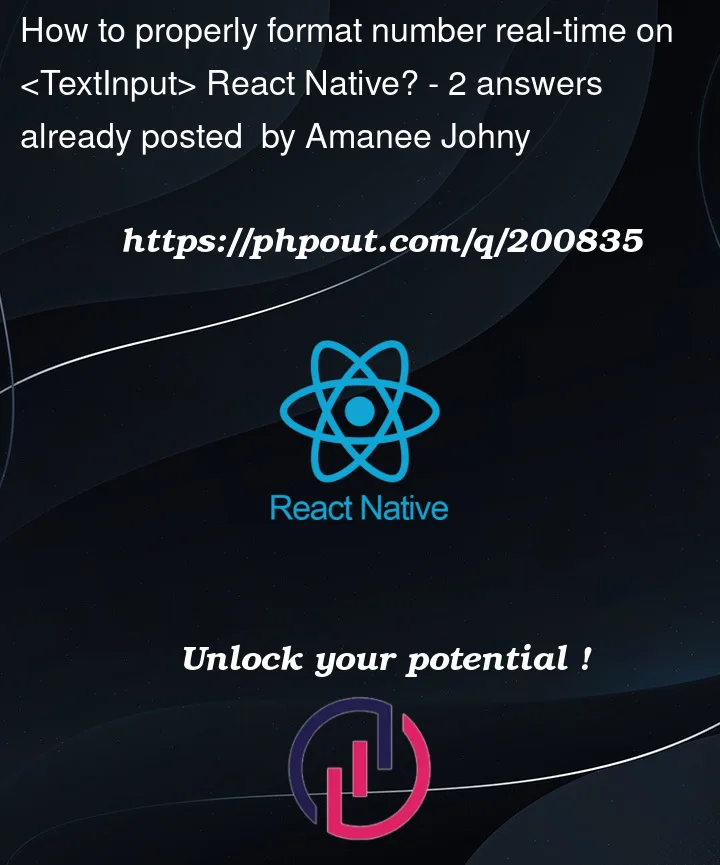 Question 200835 in React native