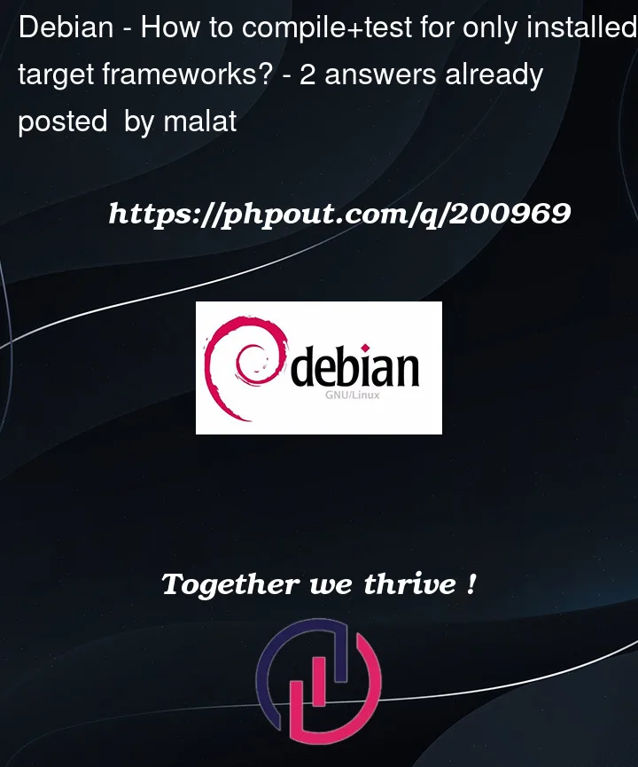 Question 200969 in Debian