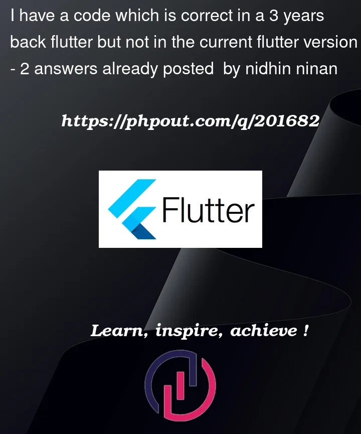 Question 201682 in Flutter