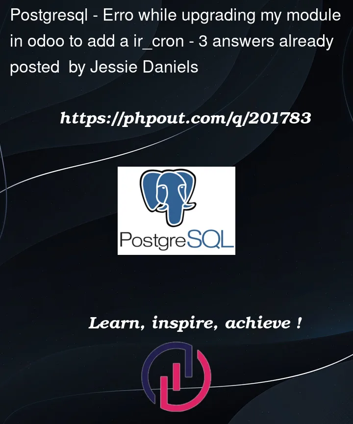 Question 201783 in PostgreSQL