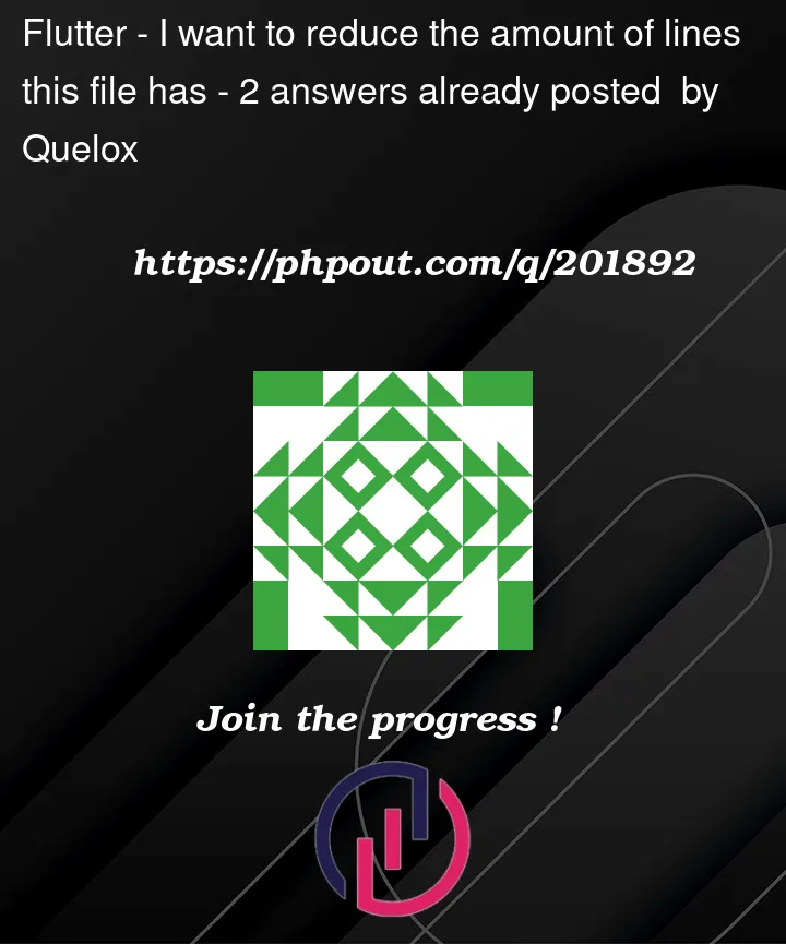 Question 201892 in Flutter