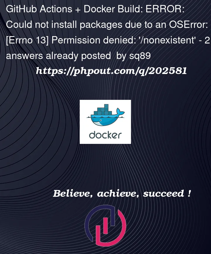 Question 202581 in Docker