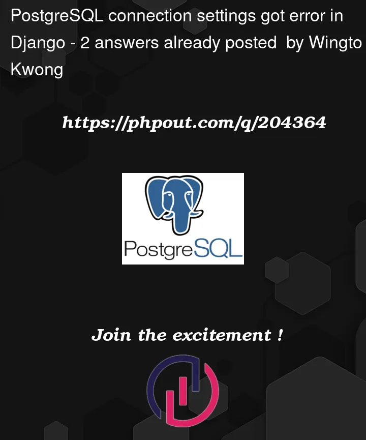 Question 204364 in PostgreSQL