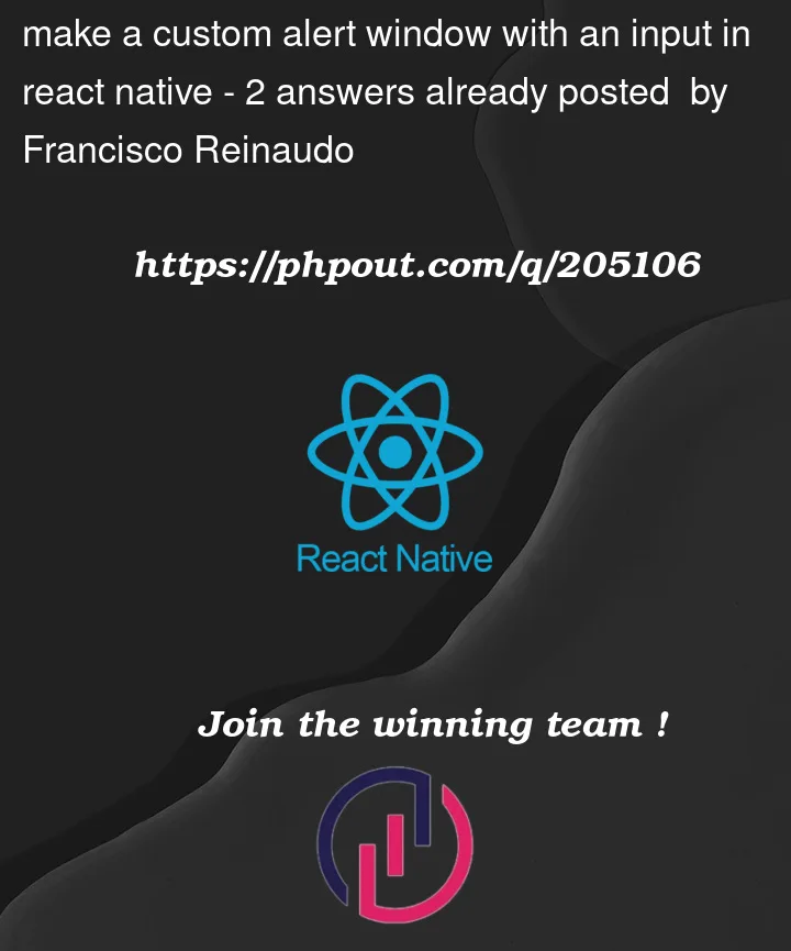 Question 205106 in React native