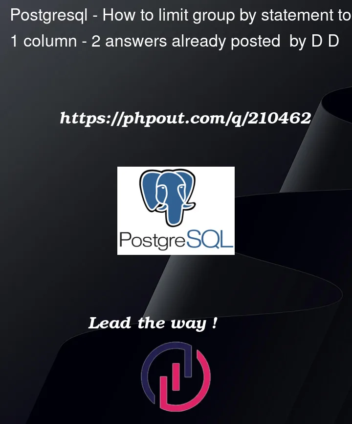 Question 210462 in PostgreSQL