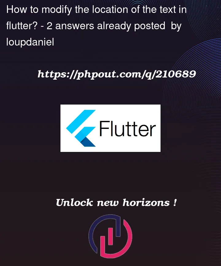 Question 210689 in Flutter