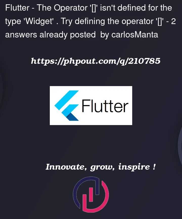 Question 210785 in Flutter
