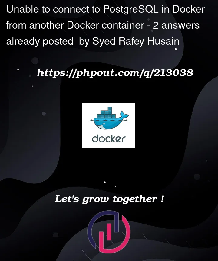 Question 213038 in Docker