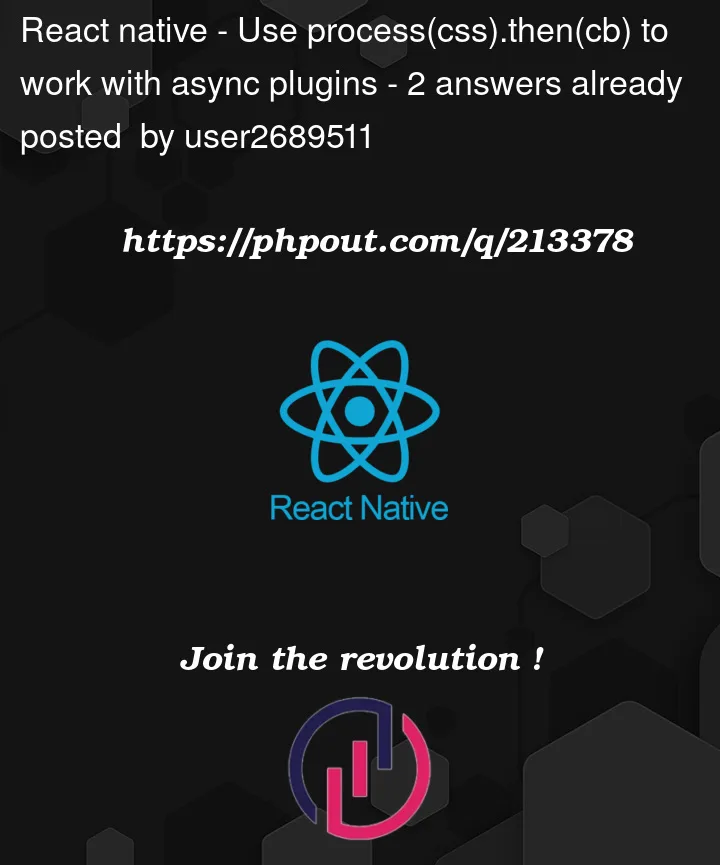 Question 213378 in React native