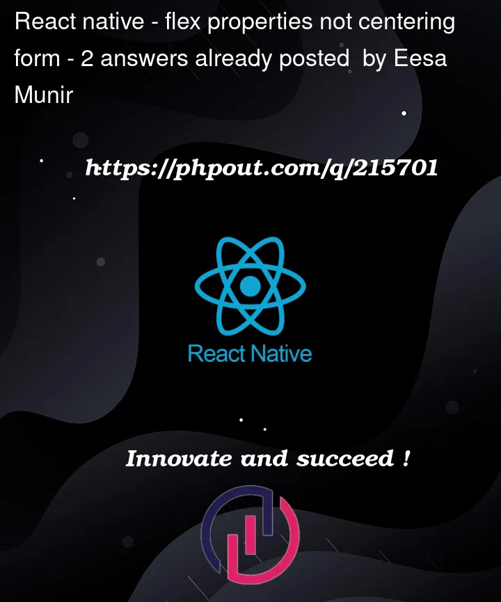 Question 215701 in React native