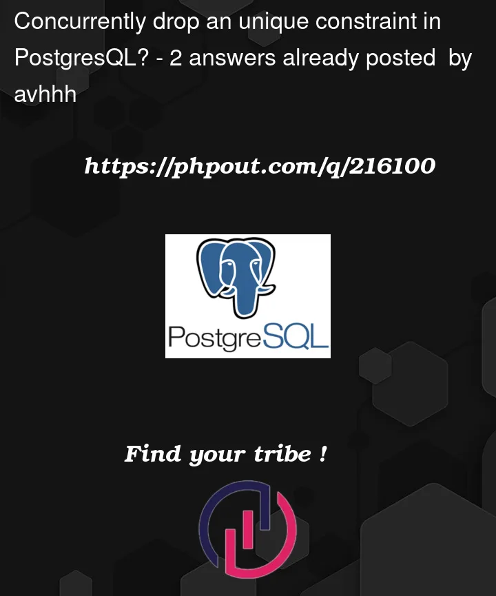 Question 216100 in PostgreSQL