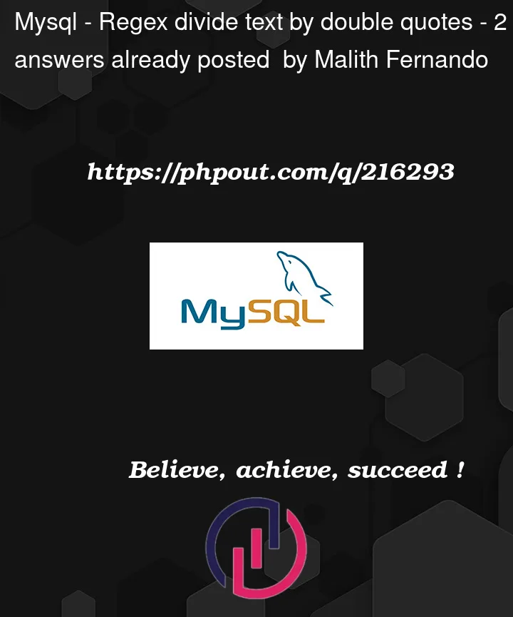 Question 216293 in Mysql