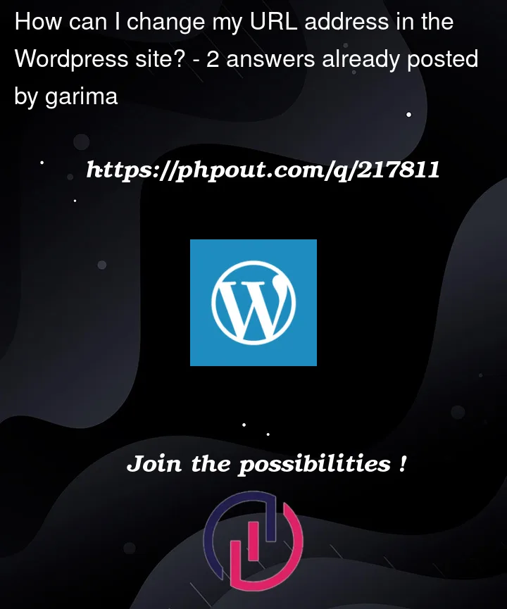 Question 217811 in Wordpress