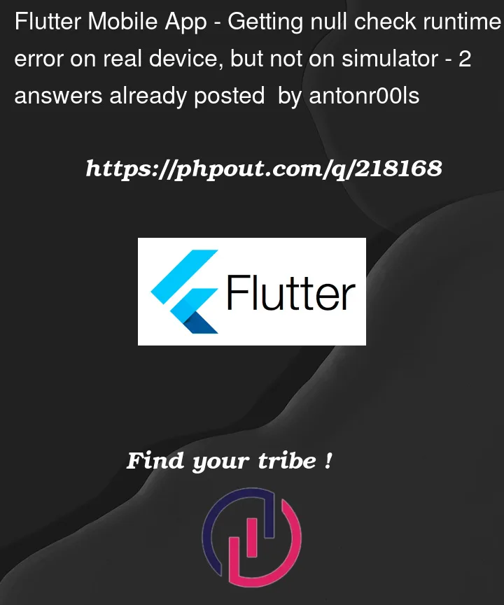 Question 218168 in Flutter