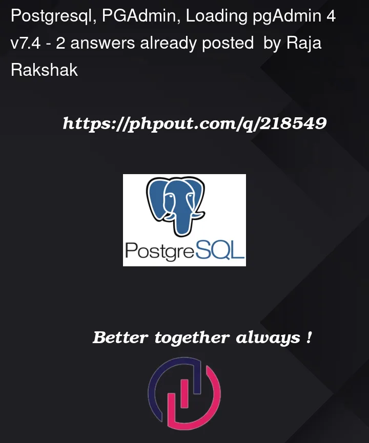 Question 218549 in PostgreSQL