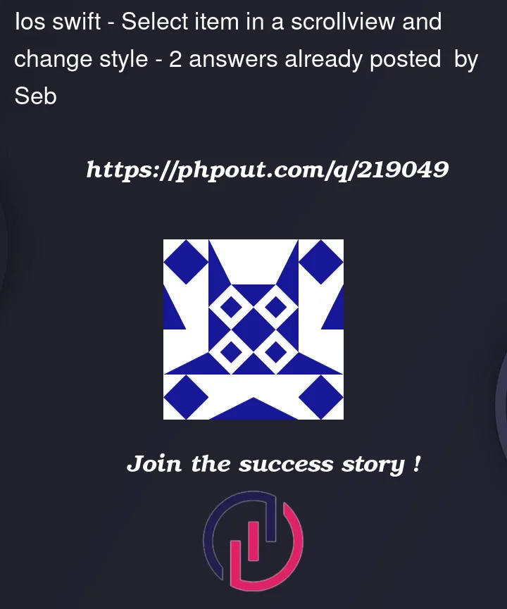 Question 219049 in IOS Swift