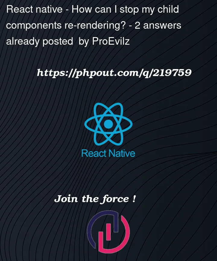 Question 219759 in React native