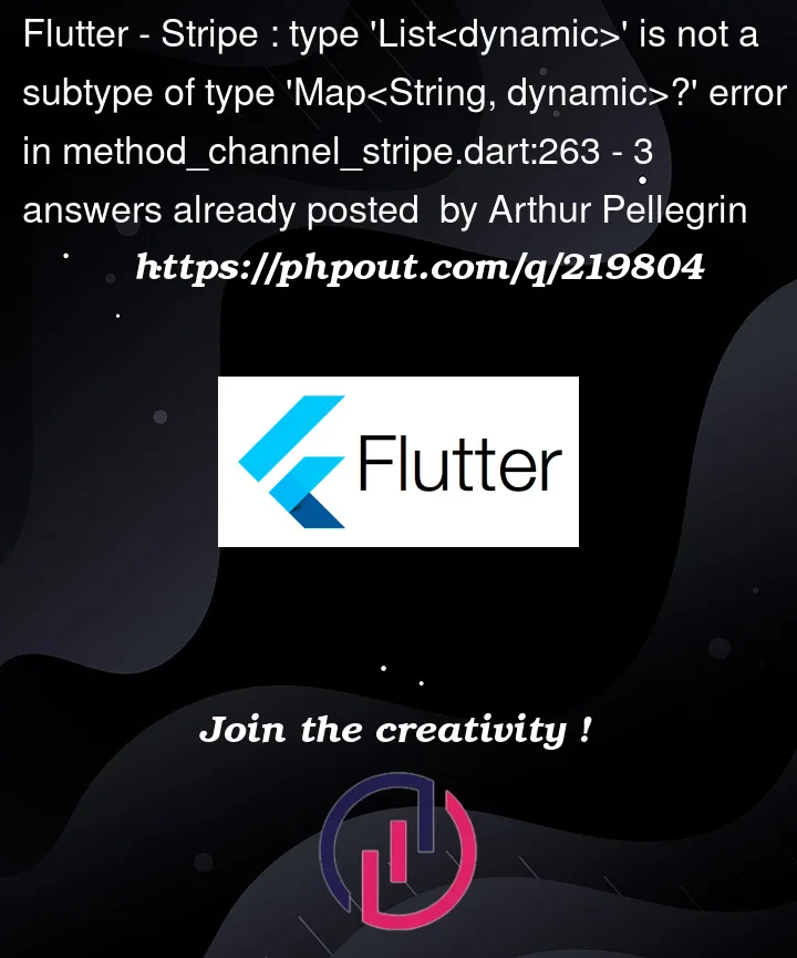 Question 219804 in Flutter