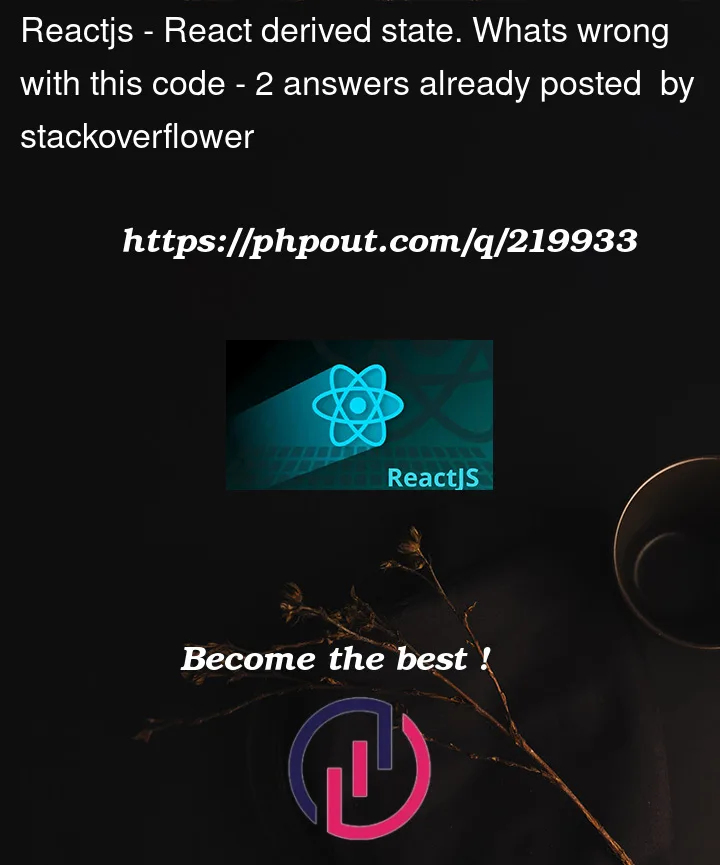 Question 219933 in Reactjs