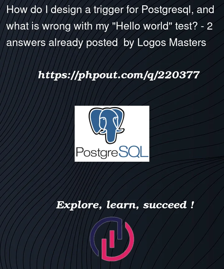 Question 220377 in PostgreSQL