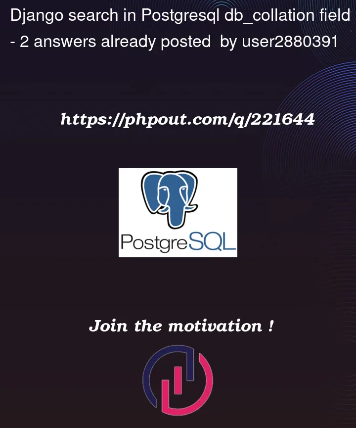 Question 221644 in PostgreSQL