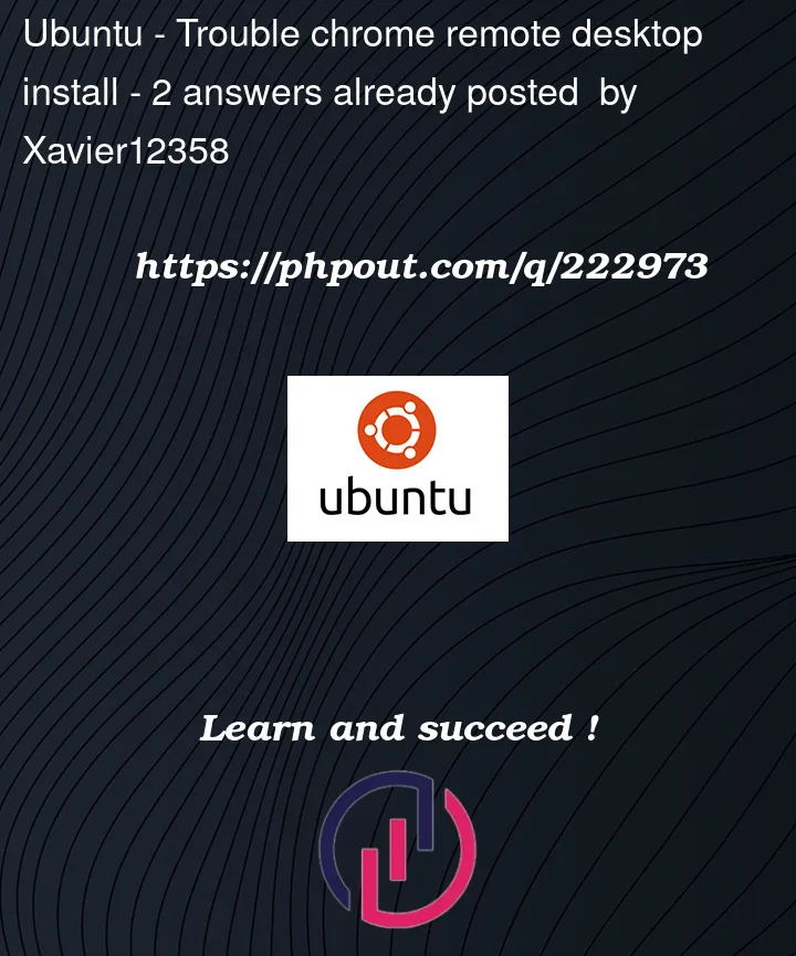 Question 222973 in Ubuntu