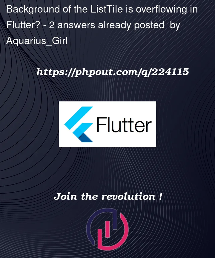 Question 224115 in Flutter