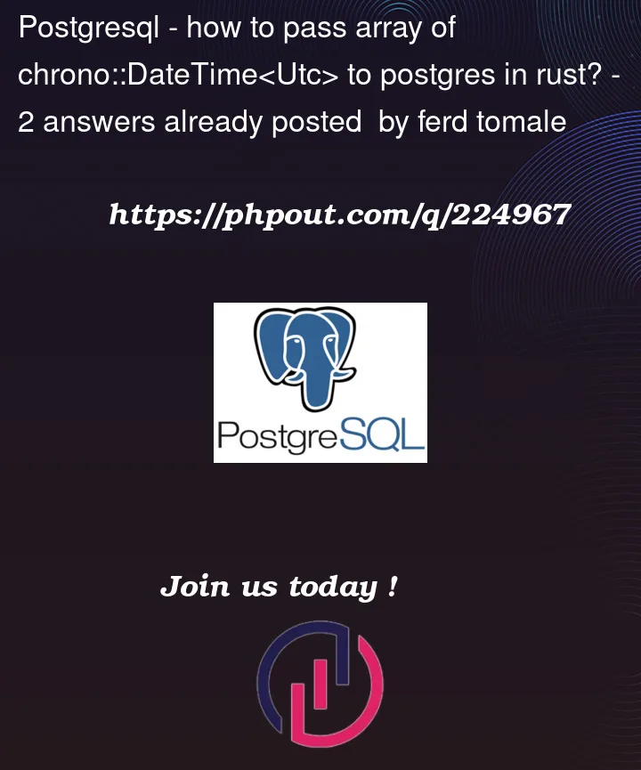 Question 224967 in PostgreSQL