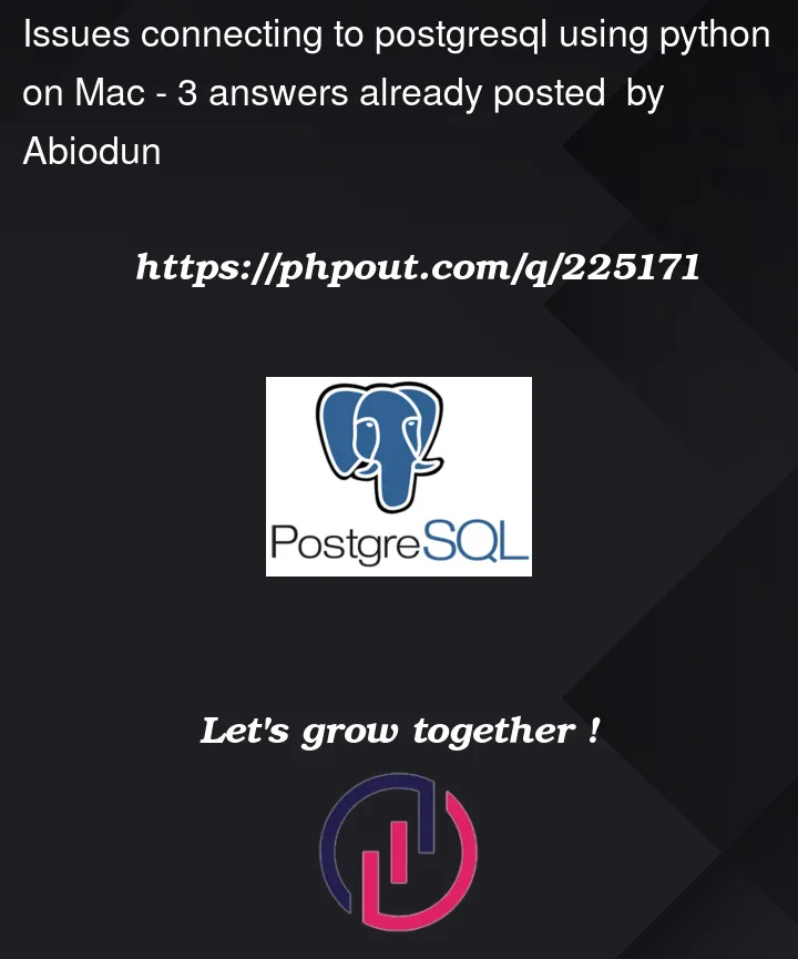 Question 225171 in PostgreSQL