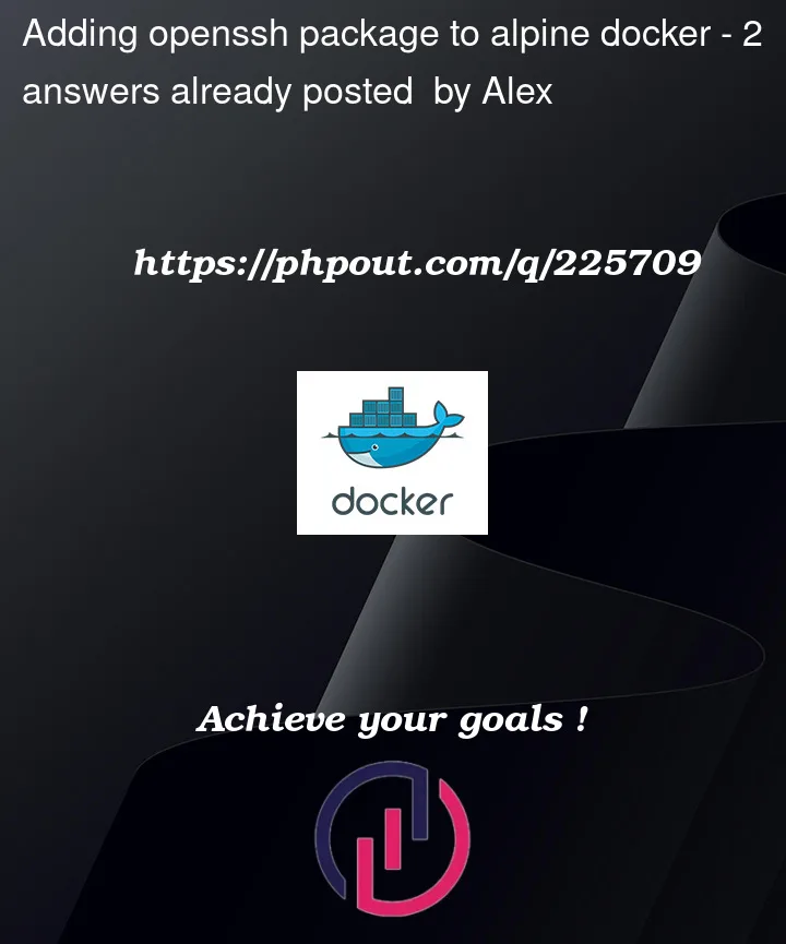 Question 225709 in Docker